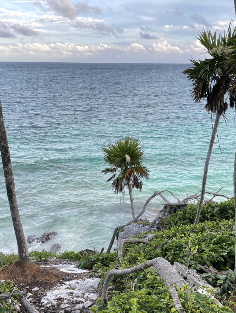 Views of the Caribbean Sea from Tulum National Park