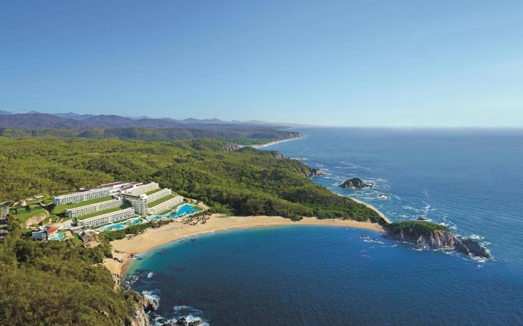 aerial view of Secrets Huatulco resort and spa