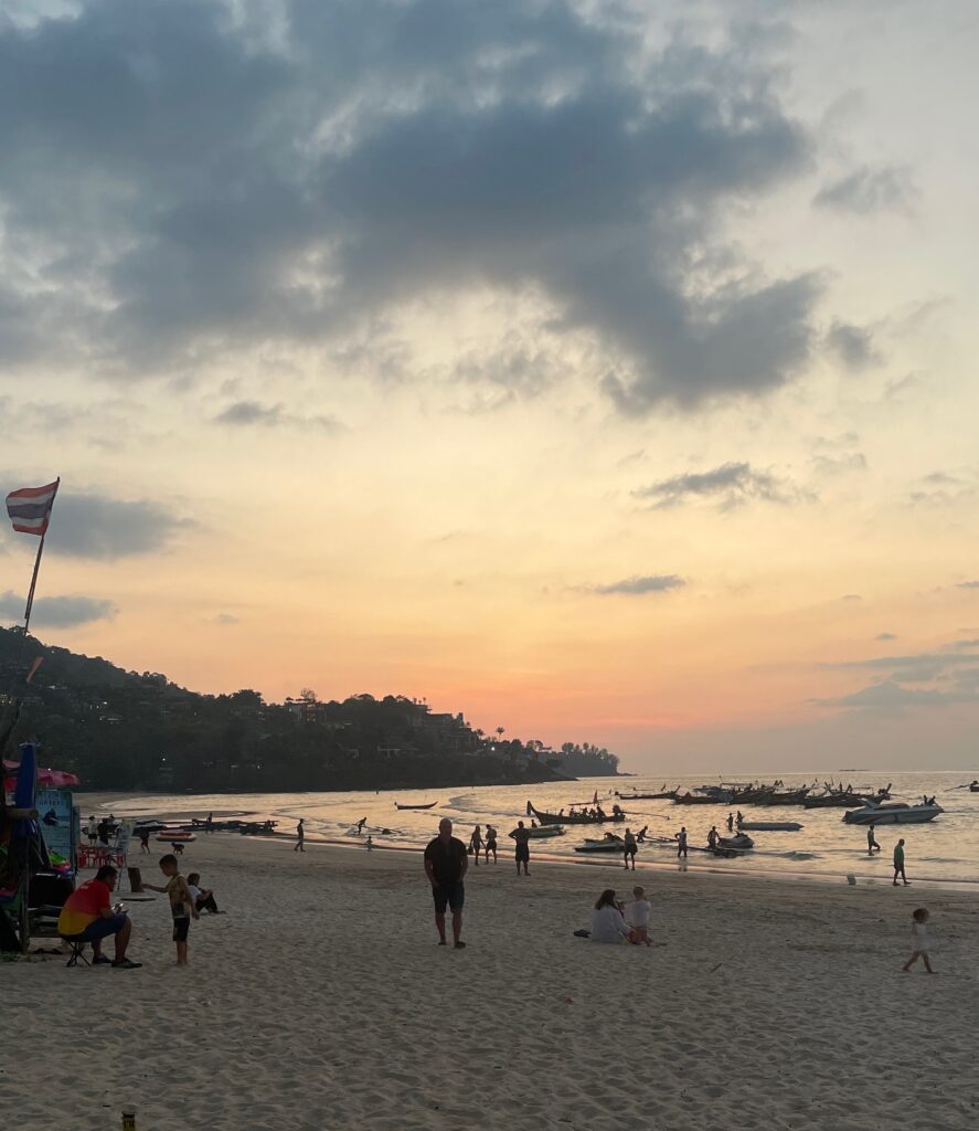 sunset views at Kamala Beach in Phuket