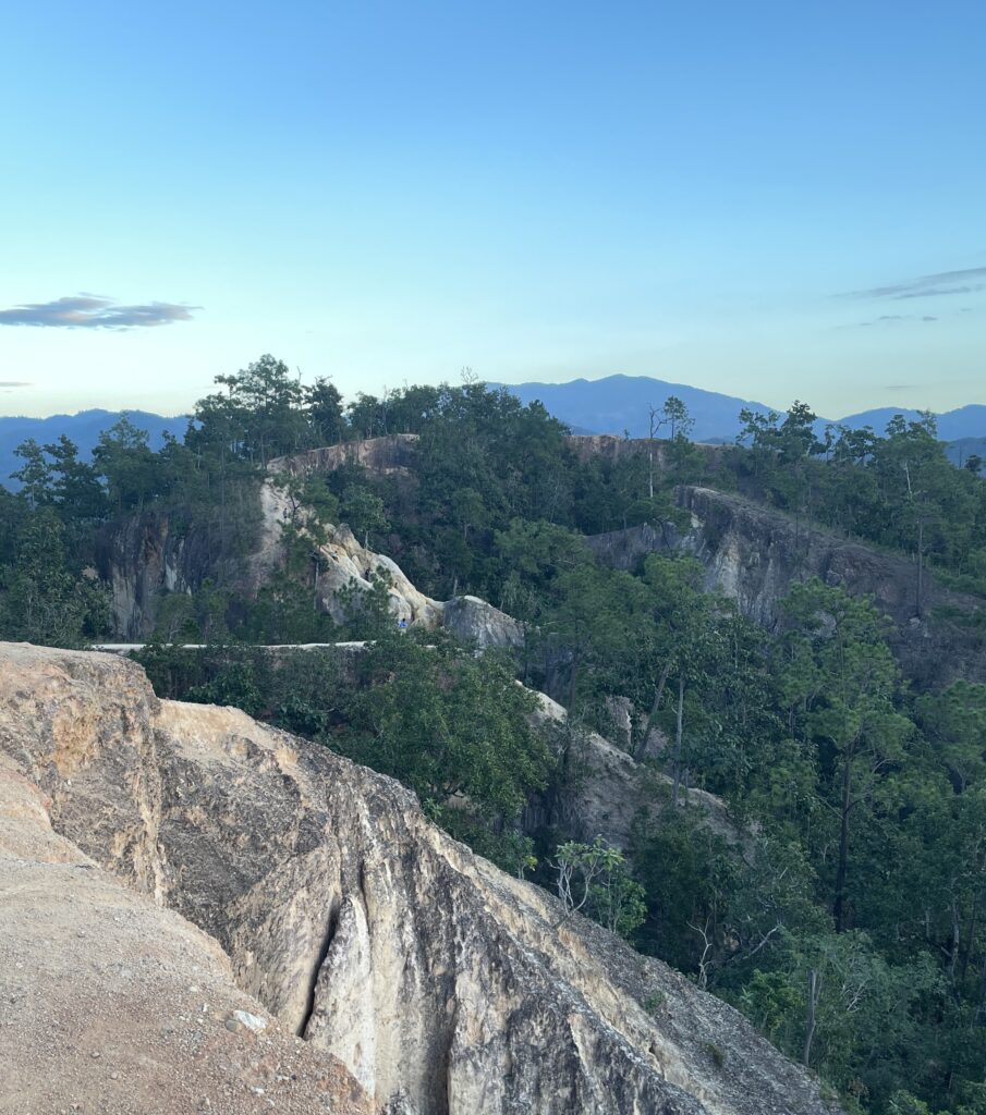 a long trail amongst the mountainous known as the popular Pai Canyon