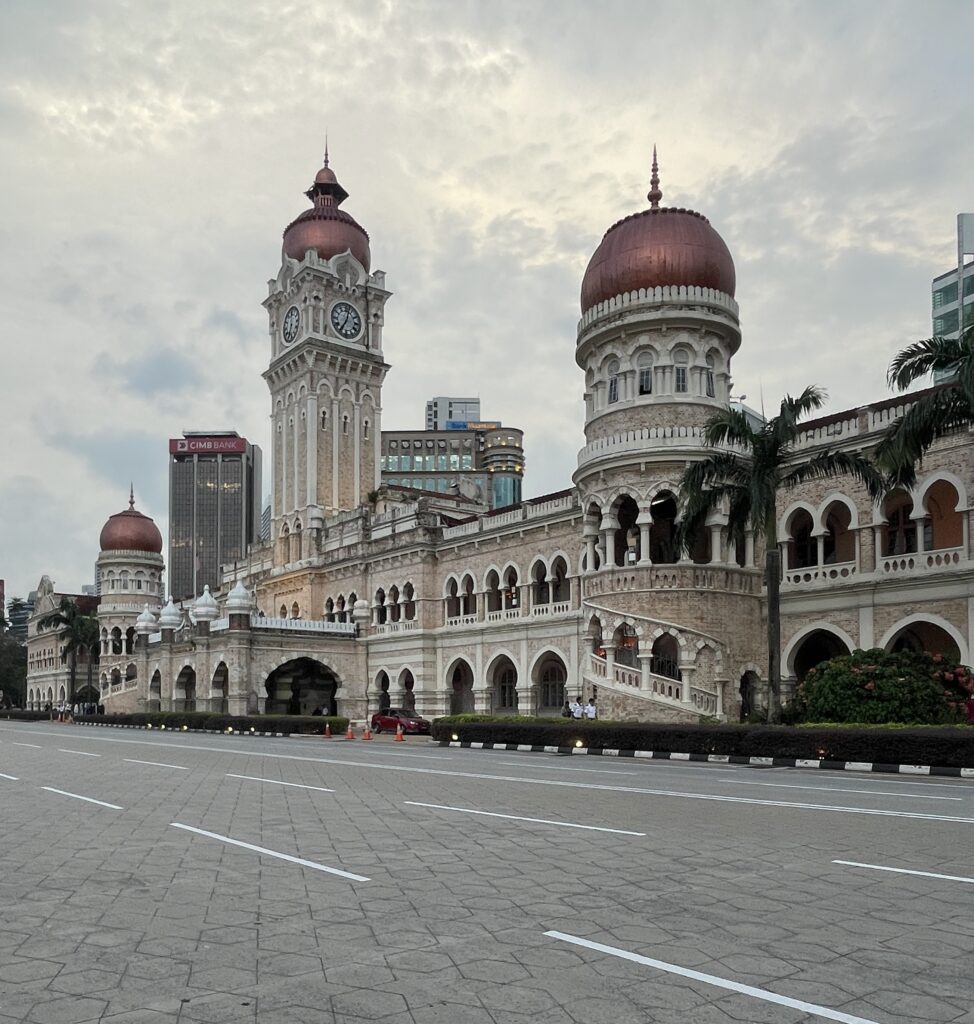 the famous Sultan Abdul Samad building in Kuala Lumpur on a clear sky day