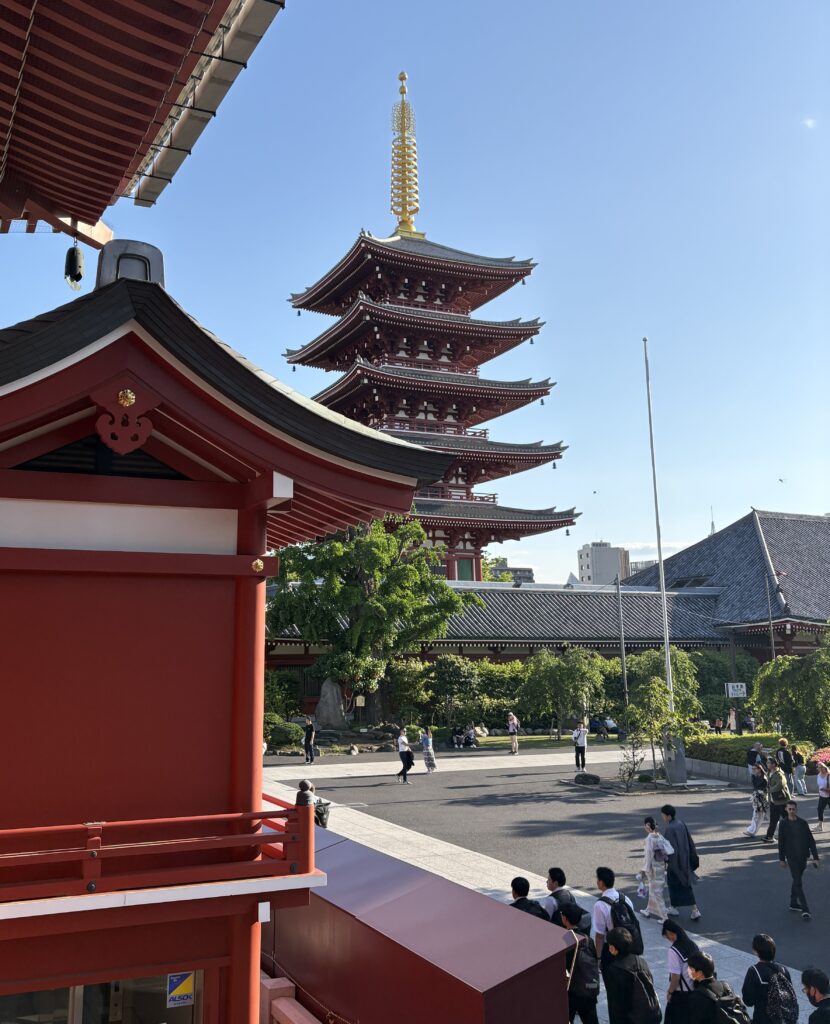 Senso-ji Temple in Asakusa, a top area to stay in Tokyo for traditional culture and history