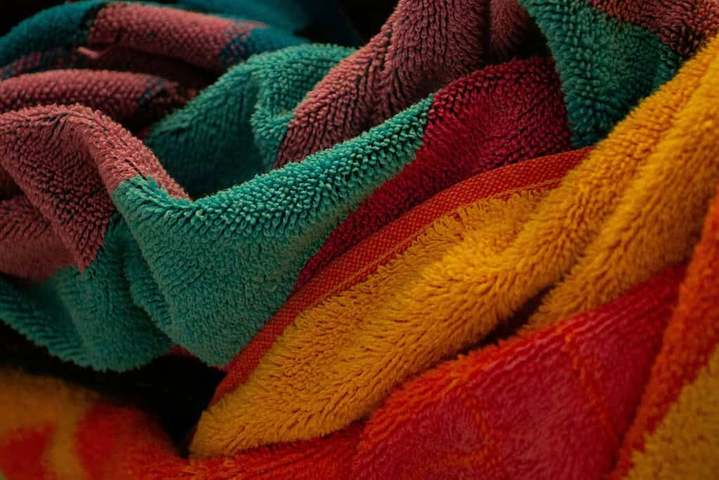 colourful micro fiber towels
