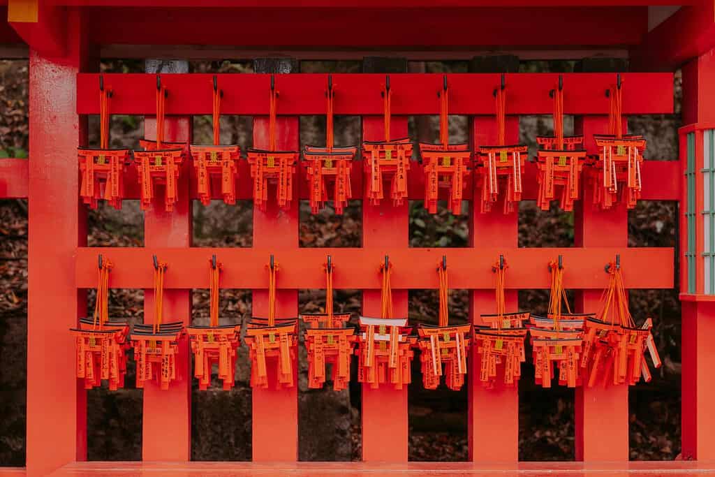 many Omamori Charms hung up 